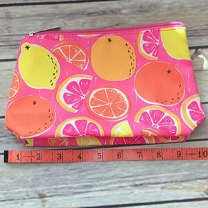 Clinique Colorful Citrus Print Makeup Pouch